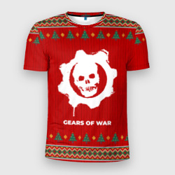 Мужская футболка 3D Slim Gears of War new year