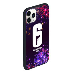 Чехол для iPhone 11 Pro Max матовый Праздничный Rainbow Six - фото 2