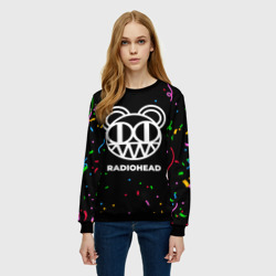 Женский свитшот 3D Radiohead конфети - фото 2