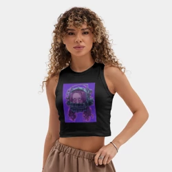 Женская укороченная майка-топ хлопок Аманда Янг - фото 2