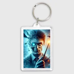 Брелок прямоугольный 35*50 Harry Potter - wizard with magic stick