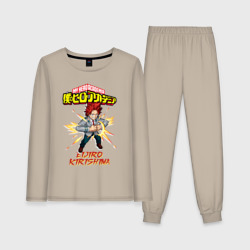 Женская пижама с лонгсливом хлопок Моя геройская академия Эйджиро Киришима