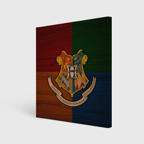 Холст квадратный Hogwarts emblem