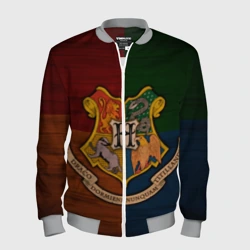 Мужской бомбер 3D Hogwarts emblem