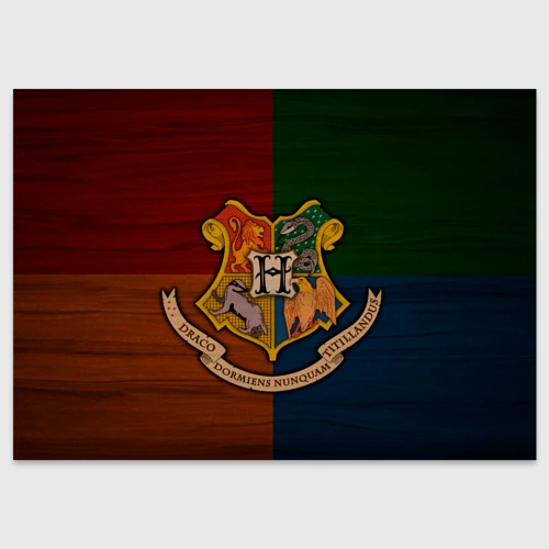 Поздравительная открытка Hogwarts emblem