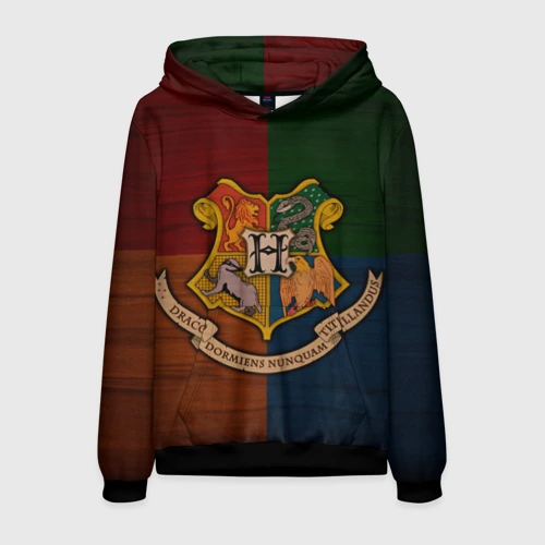 Мужская толстовка 3D Hogwarts emblem