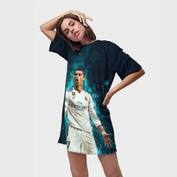Платье-футболка 3D Мадрид - Роналдо - фото 2