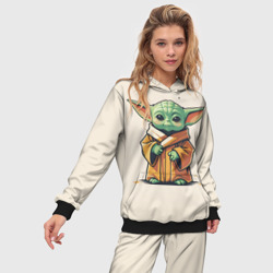 Женский костюм с толстовкой 3D Малыш Грогу - Мандолорец - фото 2