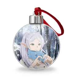 Ёлочный шар Фрирен в зимнем лесу 