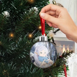 Ёлочный шар Фрирен в зимнем лесу  - фото 2