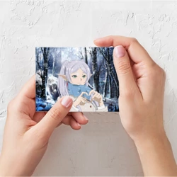 Поздравительная открытка Фрирен в зимнем лесу  - фото 2