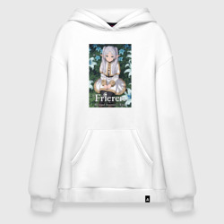 Худи SuperOversize хлопок Фрирен в лилиях 
