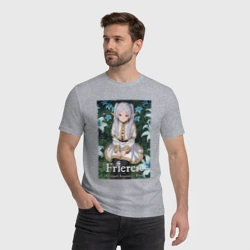 Мужская футболка хлопок Фрирен в лилиях  - фото 2