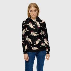 Женская толстовка 3D Рик и Морти новогодний паттерн - фото 2