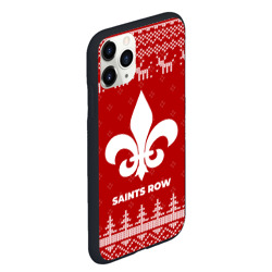 Чехол для iPhone 11 Pro Max матовый Новогодний Saints Row с оленями - фото 2