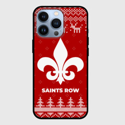 Чехол для iPhone 13 Pro Новогодний Saints Row с оленями