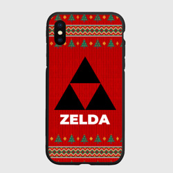Чехол для iPhone XS Max матовый Zelda new year