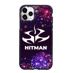 Чехол для iPhone 11 Pro Max матовый Праздничный Hitman