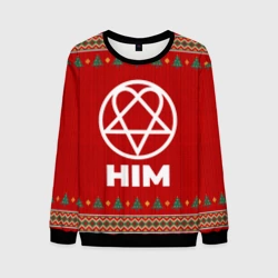 Мужской свитшот 3D HIM new year