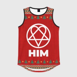 Мужская спортивная майка 3D HIM new year