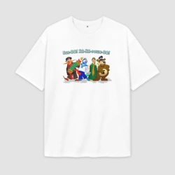 Мужская футболка Oversize хлопок premium ВсеВО ХА ХАрошеВО - Каламбур Деревня Дураков пожелание