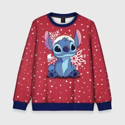 Детский свитшот 3D Новогодний Стич