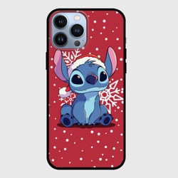 Чехол для iPhone 13 Pro Max Новогодний Стич