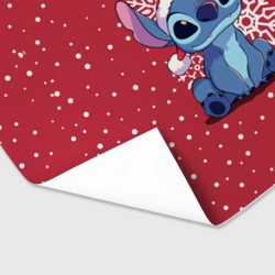 Бумага для упаковки 3D Новогодний Стич - фото 2