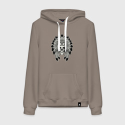Женская толстовка хлопок Skull indian