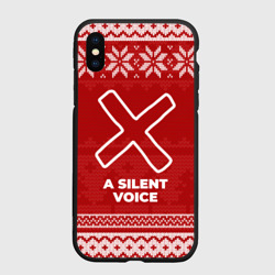Чехол для iPhone XS Max матовый Новогодний A Silent Voice