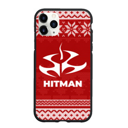 Чехол для iPhone 11 Pro Max матовый Новогодний Hitman