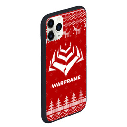 Чехол для iPhone 11 Pro Max матовый Новогодний Warframe с оленями - фото 2