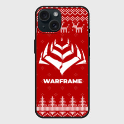 Чехол силиконовый для Apple iPhone 15 матовый Новогодний Warframe с оленями