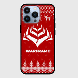 Чехол для iPhone 13 Pro Новогодний Warframe с оленями