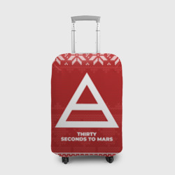 Чехол для чемодана 3D Новогодний Thirty Seconds to Mars