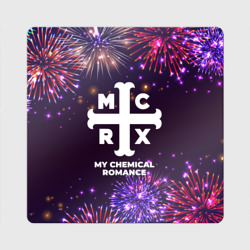 Магнит виниловый Квадрат Праздничный My Chemical Romance