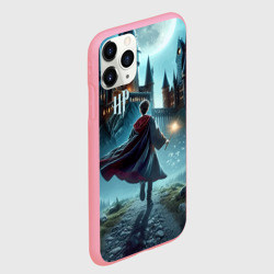 Чехол для iPhone 11 Pro Max матовый Гарри Поттер с волшебной палочкой - Хогвартс - фото 2