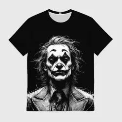 Мужская футболка 3D Joker - clown