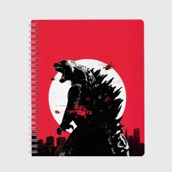 Тетрадь Godzilla destroys the city