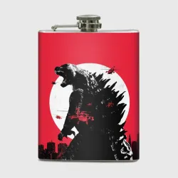 Фляга Godzilla destroys the city