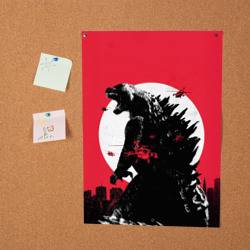 Постер Godzilla destroys the city - фото 2