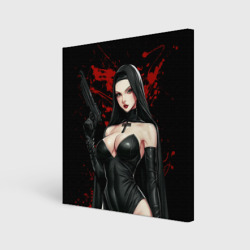 Холст квадратный Монашка 