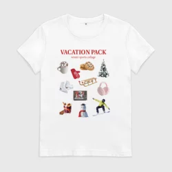 Женская футболка хлопок Vacation pack