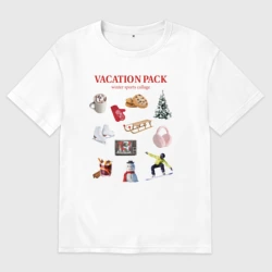 Мужская футболка хлопок Oversize Vacation pack