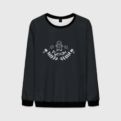 Мужской свитшот 3D Новогодний Руслан мелом