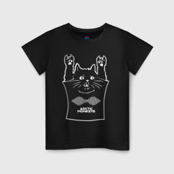 Детская футболка хлопок Arctic Monkeys - cat rock