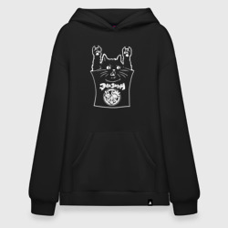 Худи SuperOversize хлопок Элизиум - рок кот