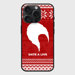 Чехол силиконовый для Apple iPhone 15 Pro матовый Новогодний Date A Live