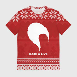 Мужская футболка 3D Новогодний Date A Live