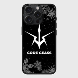 Чехол силиконовый для Apple iPhone 15 Pro матовый Снежный Code Geass